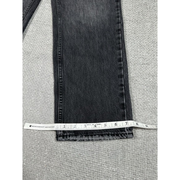 Good American Jeans Womens 27/4 Black Good Heritage Straight Stretch GNDU999BT - Picture 6 of 14